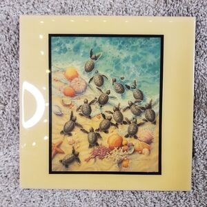 A.R.T. Co. Albuquerque NM Sea Turtle Ceramic Tile Art | Coastal Beach Decor